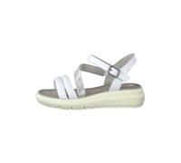 Tamaris Comfort Sandalen Leder Weiß/Silber
