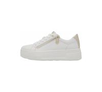 Tamaris COMFORT Damen Plateau Sneaker mit Reißverschluss Low Top, Weiß (White Nappa), 40 EU