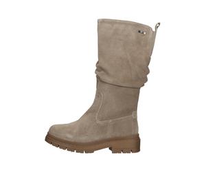 Tamaris Comfort Stiefel Veloursleder Taupe Warmfutter - 42
