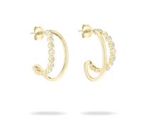Tamaris Creolen Tiny Glimmer TJ-0610-E-21 Silber 925 IP Gold Zirkonia Damen