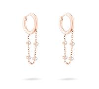 Tamaris Creolen TJ-0570-E-25 Edelstahl roségold mit Glasstein Damen
