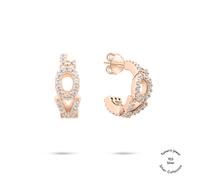 Tamaris Damen Creolen TJ-0709-E-22 aus 925 Silber in IP Roségold