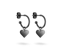 Tamaris Creolen Damen schwarz, ONE SIZE