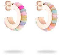 Tamaris Creolen TJ-0644-E-20 Edelstahl IP Roségold mehrfarbig Pink Damen
