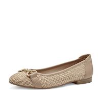 Tamaris Da.-Ballerina für Damen, beige, Größe 38 EU