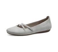 Tamaris Damen Riemchenballerinas, Frauen Flats,Pumps,Halbschuhe,Sommerschuhe,Slipper,Ballerina-Schuhe,Ballett-Schuhe,flach,Quartz,42 EU