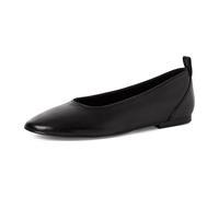 Tamaris Damen Ballerina 22100-46 Leder flach Schwarz Größe 39