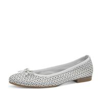 Tamaris Da.-Ballerina für Damen, weiß, Größe 36 EU