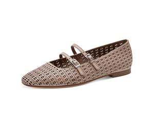 Tamaris Da.-BallerinaModel 2213246 für Damen, beige, Größe 41 EU