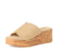 Tamaris Da.-Pantolette für Damen, beige, Größe 40 EU