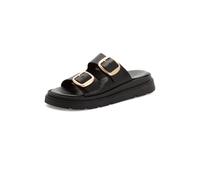 Tamaris Damen Pantoletten, Frauen Slipper,TOUCHit-Fußbett,Sandalen,Freizeitschuhe,Schlupfschuhe,schluepfschuhe,Slipper,Black Leather,42 EU