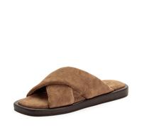 Tamaris Pantolette Damen Veloursleder TOUCH-IT braun Gr. 41