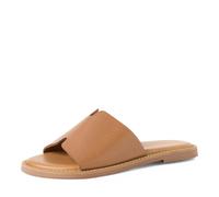 Tamaris Damen Flat Mules Leder, braun, 38 EU