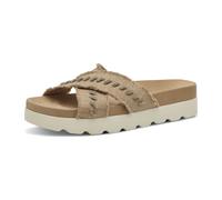 Tamaris Da.-Pantolette für Damen, beige, Größe 40 EU