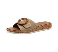 Tamaris Da.-Pantolette für Damen, beige, Größe 41 EU