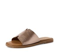 Tamaris Damen Pantoletten, Frauen Clogs, Pantoletten,TOUCHit-Fußbett,braun,grau,rosa,Champagne,Chili patent,Copper,Gold,pink,Pewter,38 EU