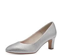 Tamaris Damen Pumps Vegan Metallic Silber Größe 38