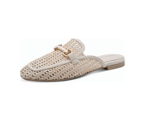 Tamaris Da.-Sabot für Damen, beige, Größe 37 EU