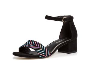 Tamaris Da.-Sandalette 1-1-28215-24/016 BLK UNI/MULTI FS 2020 für Damen, schwarz, Größe 38 EU