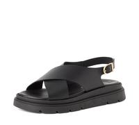 Tamaris Sandalette Damen Keilabsatz Schwarz Größe 41