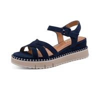 Tamaris Da.-Sandalette für Damen, blau, Größe 42 EU