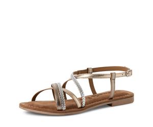 Tamaris Da.-Sandalette für Damen, gold, Größe 36 EU