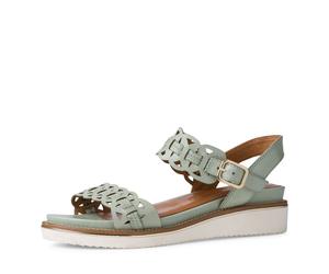 Tamaris Da.-Sandalette für Damen, grün, Größe 42 EU