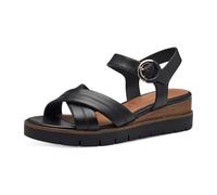 Tamaris Damen Sandalette mit Keilabsatz Schwarz Größe 38