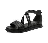 Riemchensandale TAMARIS "Tamaris Sandalen Leder", Damen, Gr. 39, schwarz, Leder, Schuhe Riemchensandale (58213501-39) schwarz