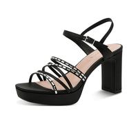 Tamaris Damenschuhe Sandaletten BLACK BLACK - Gr. - 39