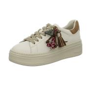 Tamaris Damenschuhe Sportliche Schnürer IVORY COMB IVORY COMB - Gr. - 41