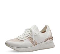 Tamaris Damen Strick Sneaker weiß roségold