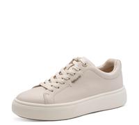 Tamaris Damen Sneaker IVORY LEATHER Leder Beige Größe 38