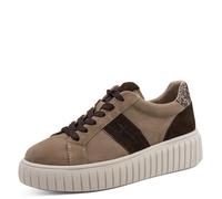 Tamaris Damenschuhe Sportliche Schnürer TAUPE COMB TAUPE COMB - Gr. - 40