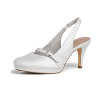 Tamaris Da.-Sling 1-1-29600-24/101 WHITE PEARL FS 2020 für Damen, silber, Größe 40 EU