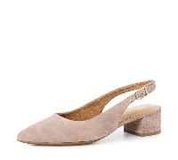 Tamaris Damen Sling Pump mit Blockabsatz Leder, beige, 41 EU