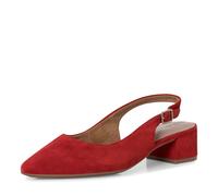 Tamaris Damen Sling Pump mit Blockabsatz Leder, rot, 41 EU