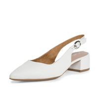 Tamaris Damenschuhe Sling WHITE LEATHER WHITE LEATHER - Gr. - 37