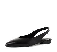 Tamaris Damen Sling Pump mit Blockabsatz Leder, schwarz, 37 EU