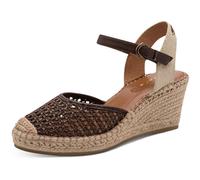 Tamaris Damen Espadrilles Modell 2961042 mit Keilabsatz Braun Größe 40 EU