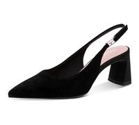Tamaris Slingpumps Modell 2962446 Leder Blockabsatz Schwarz Größe 39 EU