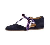 Tamaris Da.-Slipper 1-1-24230-24/859 NAVY/FLOWER FS 2020 für Damen, blau, Größe 39 EU