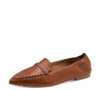 Tamaris Damen Slipper COGNAC 24237 Leder flach Braun Größe 41