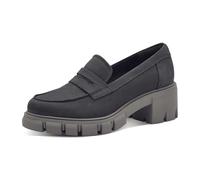 Tamaris Damen Slipper Leder bequem; Dark Grey, EU 41