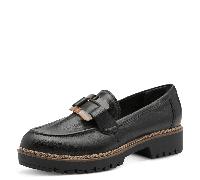 Tamaris Damen Slipper 1-24722-43 003 schwarz Leder Größe 40