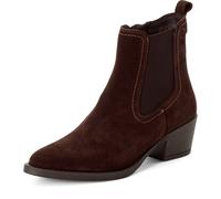 Tamaris Damen-Stiefel MOCCA Chelsea mit Blockabsatz Braun Größe 36