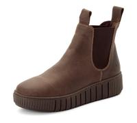 Tamaris Damen Chelsea Boots, Wechselfußbett, Comfort Lining, Brown Pull-UP, 41 EU