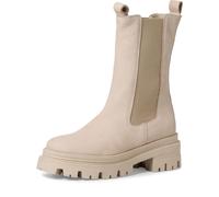 Chelseaboots TAMARIS Gr. 39, Normalschaft, beige (hellbeige) Damen Schuhe Chelseaboots Schlupfstiefel mit beidseitigen Stretcheinsätzen (56751866-39)