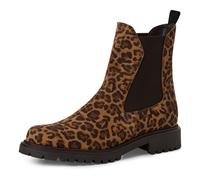 Tamaris Damen Chelsea Boot Lederstiefel Stiefelette Frauen Leopard M2542741, Schuhgröße:40 EU