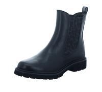Chelseaboots TAMARIS, Damen, Gr. 37, schwarz (schwarz, leo), Elastischer Einsatz, Lederimitat, Schuhe Chelseaboots, Businessschuh, Schlupfschuh, Stiefelette mit Stretcheinsätzen, Topseller (31834506-3